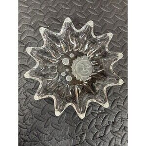 Studio Nova Mikasa Crystal Heavens Gate Sun Moon Stars Glass Bowl Sunshine Shape
